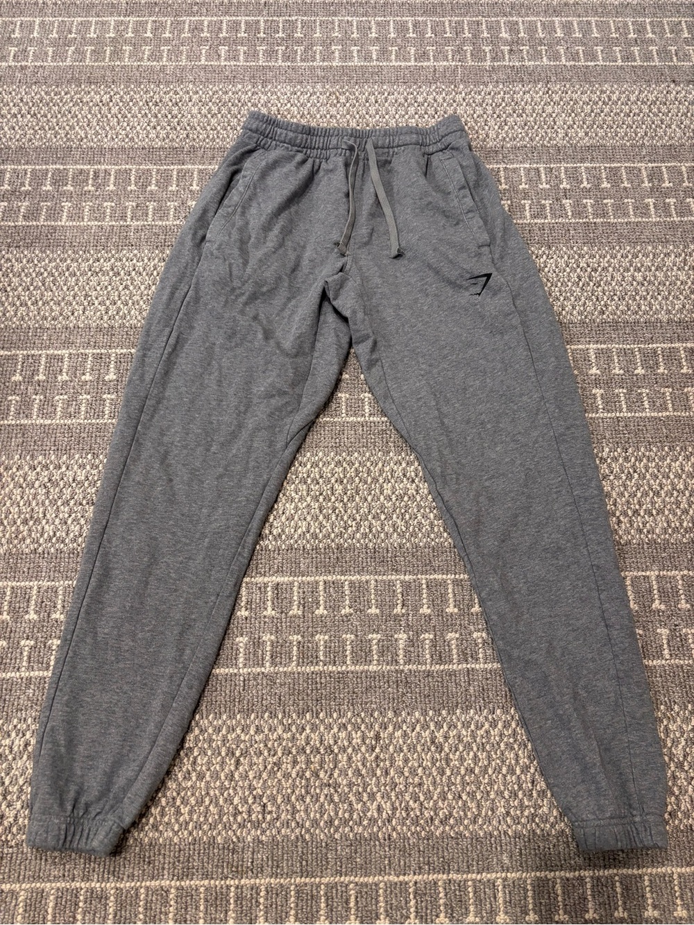Gymshark Grey Cuffed Joggers, Size S, like new.